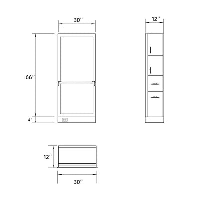 Maddox Double Sided Styling Station w/ LED Lighting