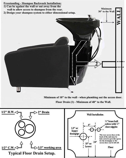 Comfort Plus Backwash Shampoo Unit