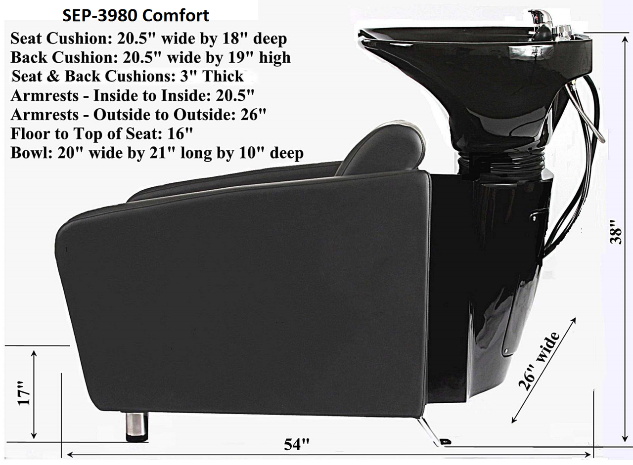 Comfort Plus Backwash Shampoo Unit