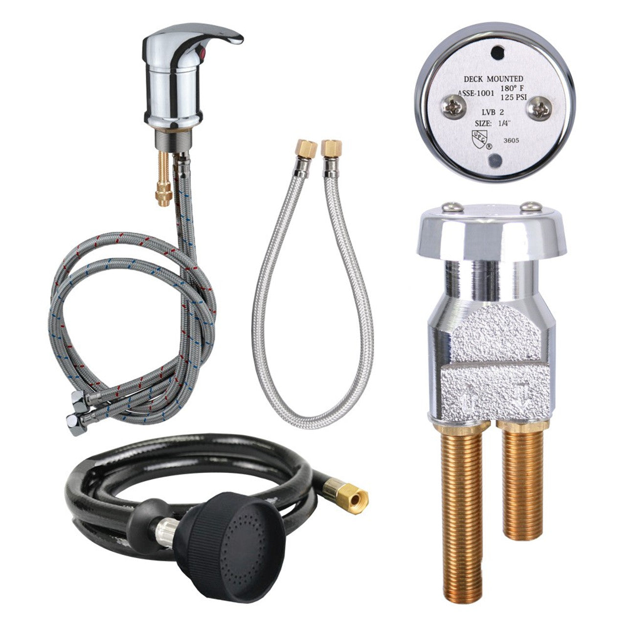 UPC Faucet Set with Vacuum Breaker Kit