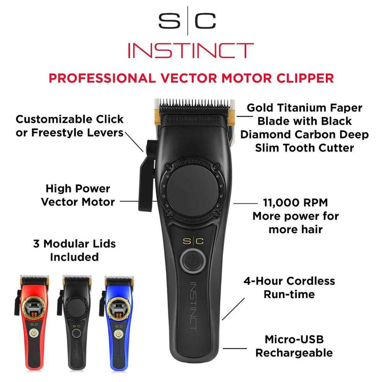 StyleCraft Instinct Professional Vector Motor Clipper