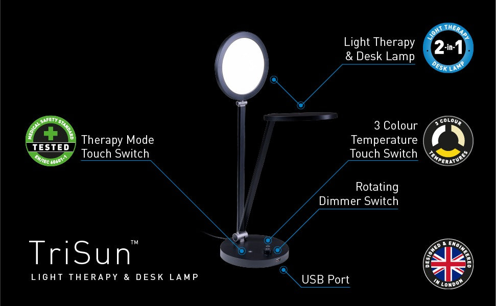 Daylight Co. TriSun - S.A.D Therapy & Task Lamp