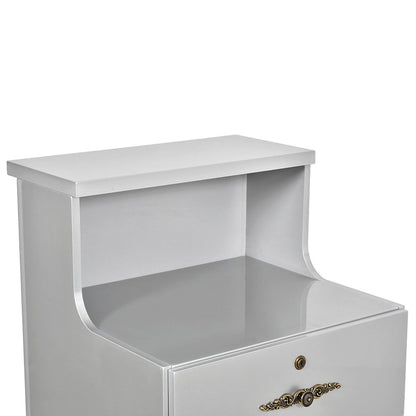 Valencia LED Reception Desk - Side Storage