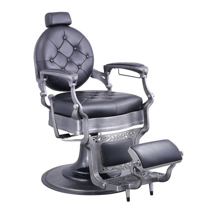 Vanquish Antique Barber Chair - Brushed Frame