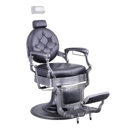 Vanquish Antique Barber Chair - Brushed Frame