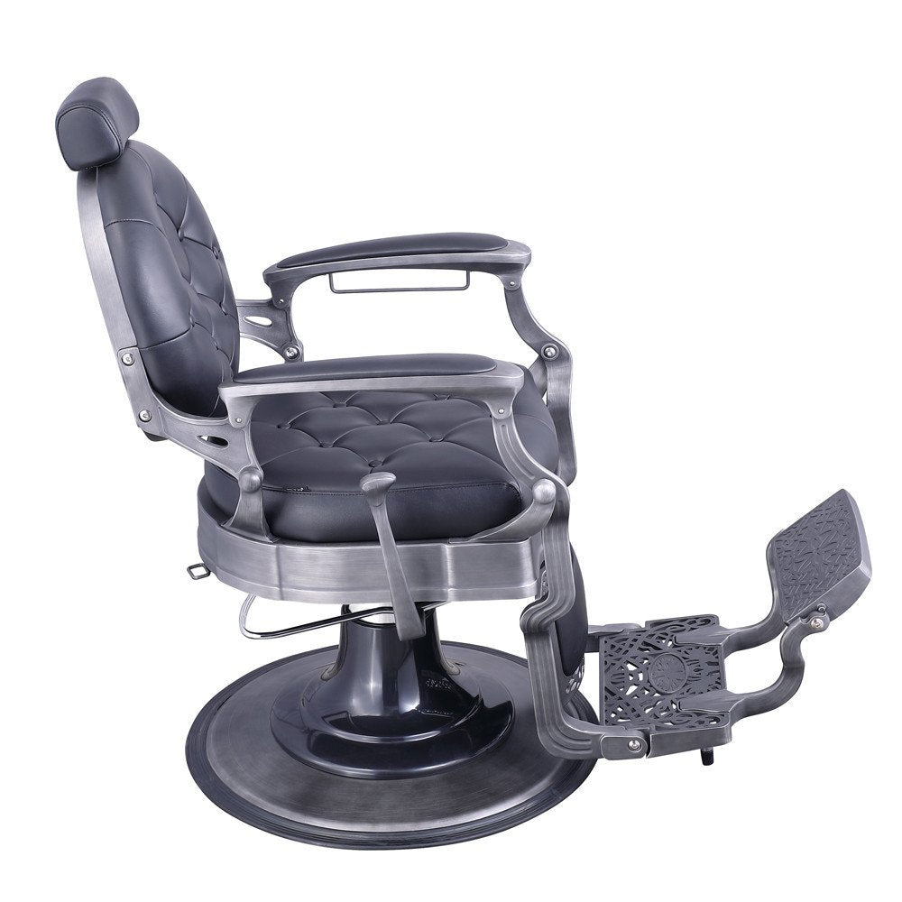 Vanquish Antique Barber Chair - Brushed Frame