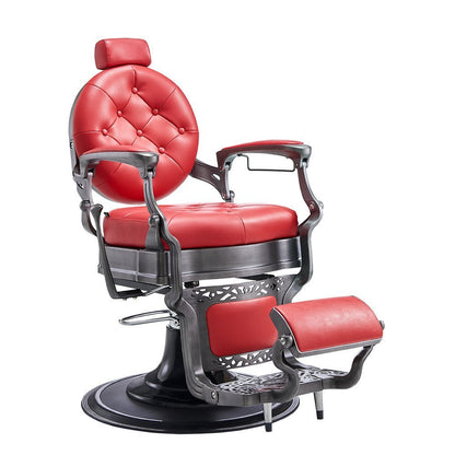 Vanquish Antique Barber Chair - Brushed Frame