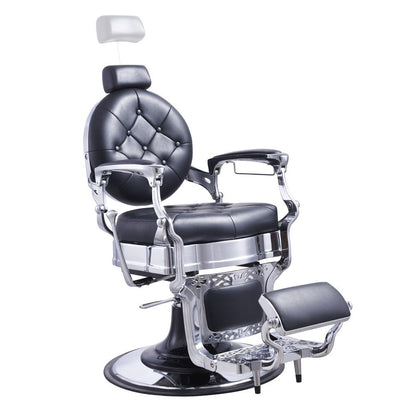 Vanquish Vintage Barber Chair - Chrome Frame